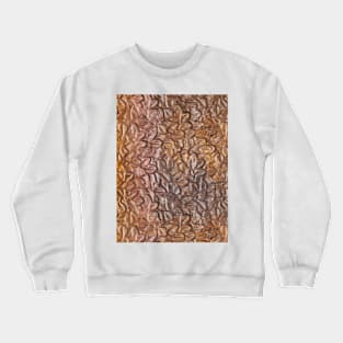 Leaf pattern in autumn colors abstract design Crewneck Sweatshirt